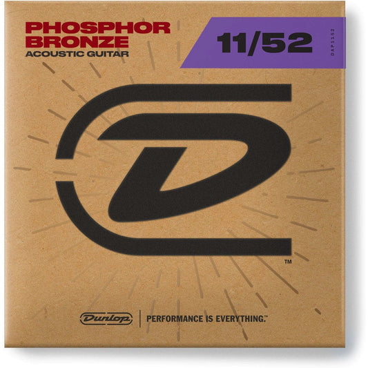 Dunlop DAP11 Phosphor Bronze Acoustic Guitar Strings 11-52