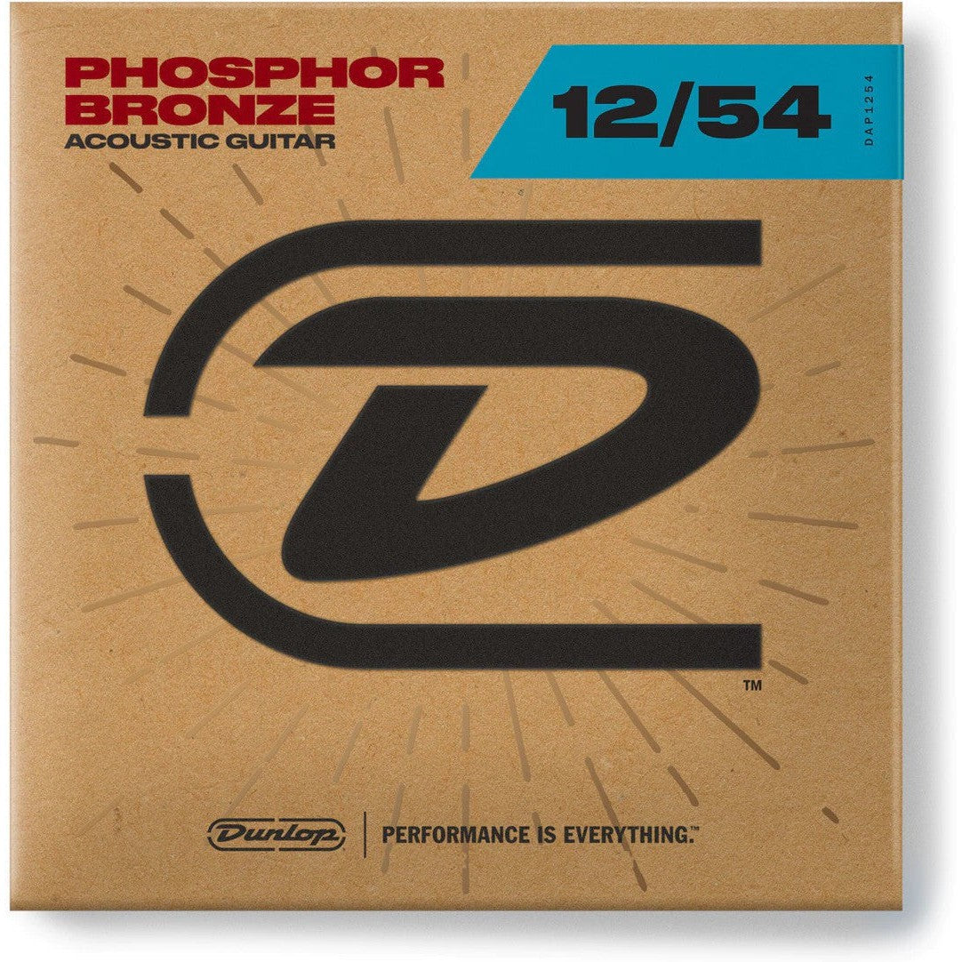 Dunlop DAP12 Phosphor Bronze Acoustic Guitar Strings 12-54