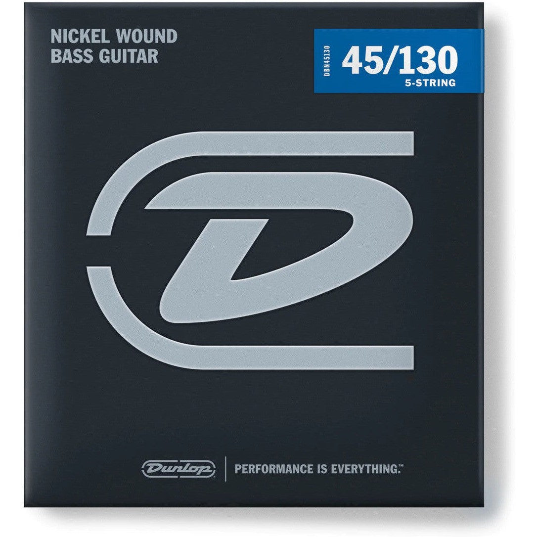 Dunlop DBN45130 Nickel Wound Bass Strings 45-130 5 String