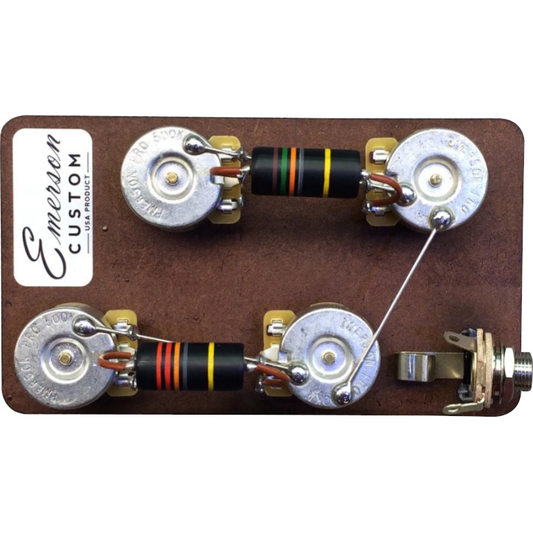 Emerson Custom Prewired Kit Les Paul Long Shaft 500K Pots