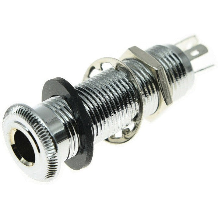 Stereo Barrel Jack Chrome