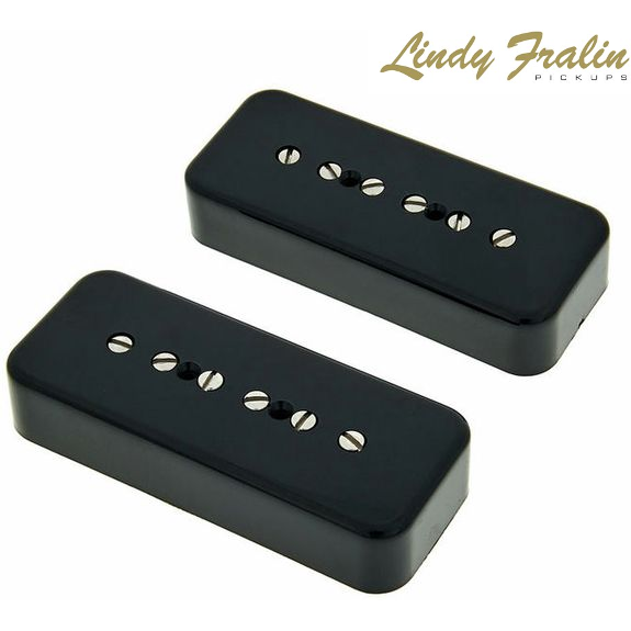 Lindy Fralin Hum Cancelling P90s Set - Black Covers