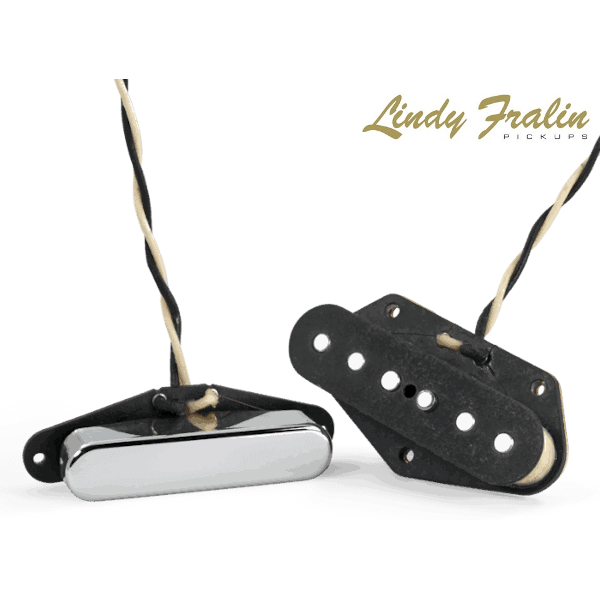 Lindy Fralin Vintage Hot Tele Telecaster Pickups Set - Nickel Covers