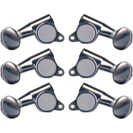 Gotoh G38SB Deluxe Acoustic Machine Heads 3-A-Side Chrome