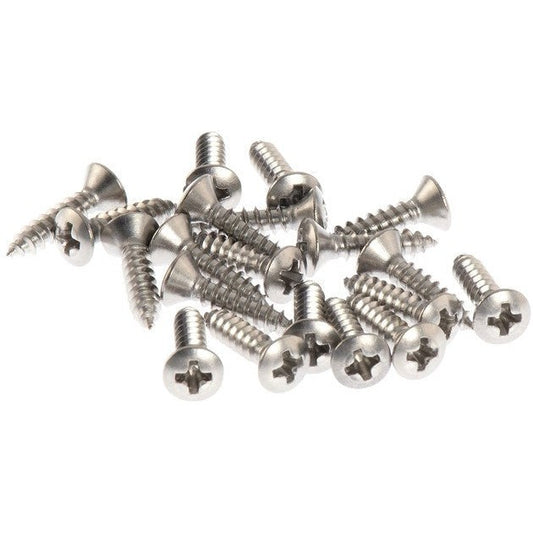 20 x Scratchplate Pickguard Screws Chrome