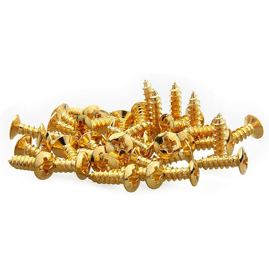 20 x Scratchplate Pickguard Screws Gold