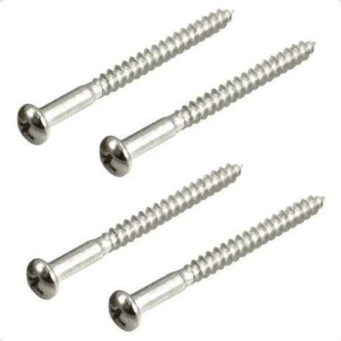 4 x Precision Jazz Bass Pickup Height Screws 1 3/16 Inch Chrome