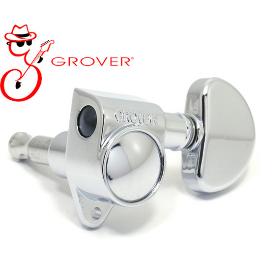 Grover Genuine 3-A-Side Rotomatic GRO102C Machine Heads Tuners Chrome Les Paul