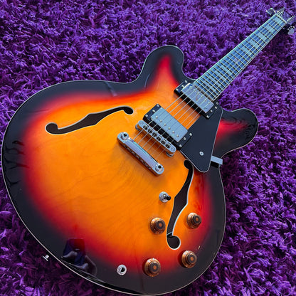 Artist Brownburst58 X Limited Edition Semi-Hollow Electric Guitar
