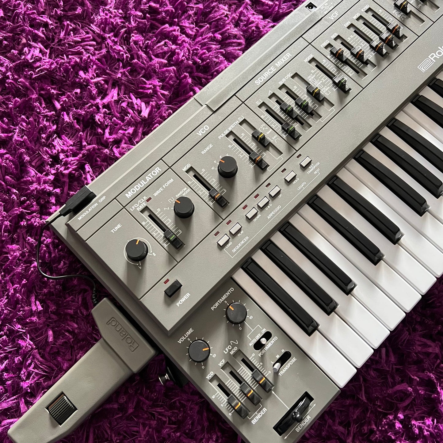 Roland SH-101 Analog Monophonic Synthesizer (w/ Mod Arm)