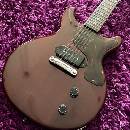 1975 Greco TV-500 LP Junior Style Double Cut Wine Red