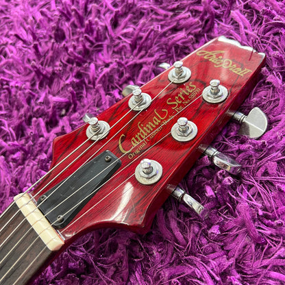 Aria Pro II CS-350 Cardinal Series Transparent Red (Kurt Cobain)