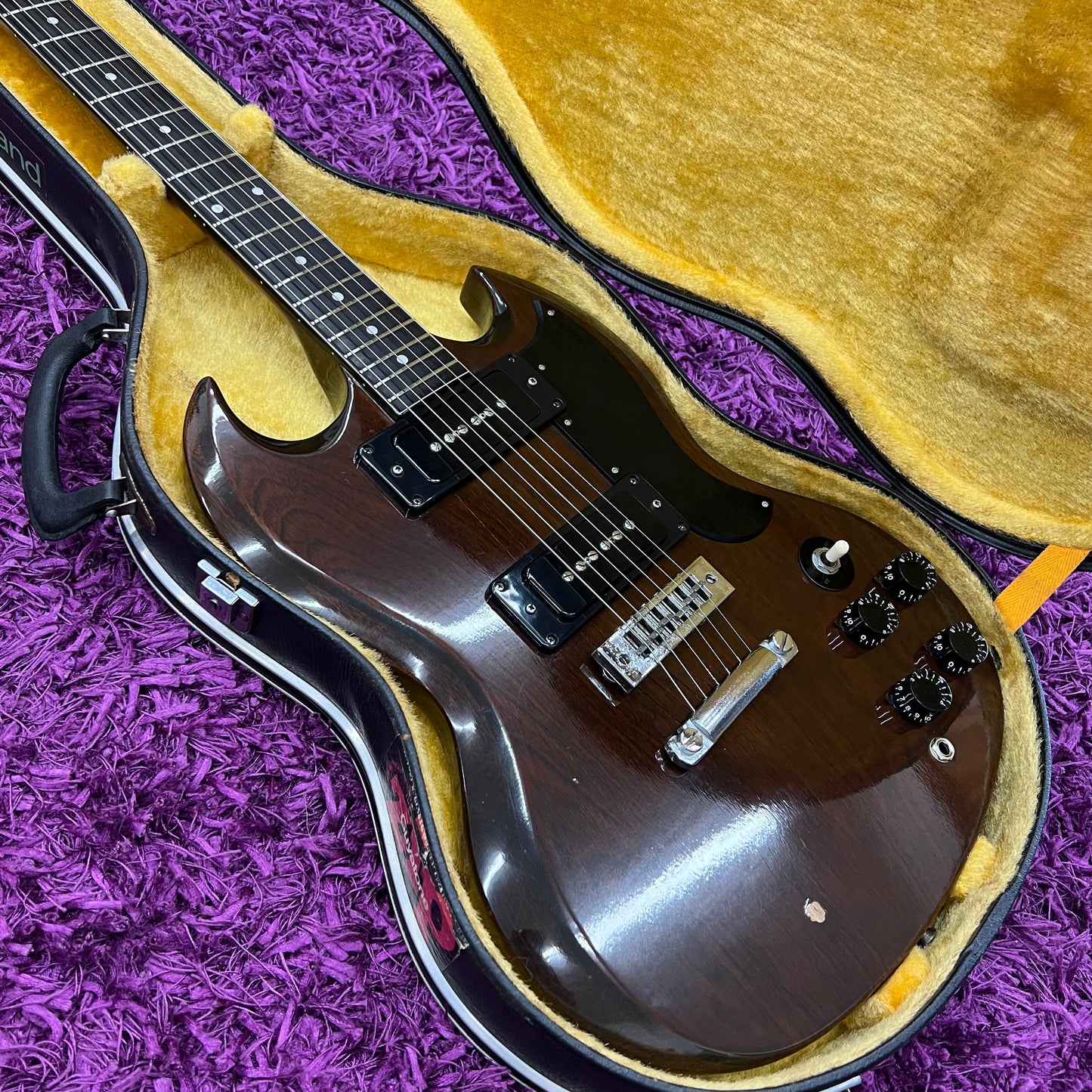 1975 Greco SG Walnut (Rare Custom Ordered P90s) (w/ OHSC)