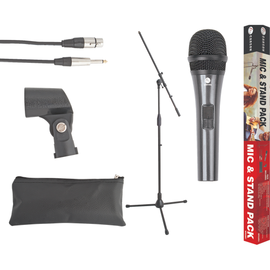 Carson Microphone Package w/ Boom Stand and Cable