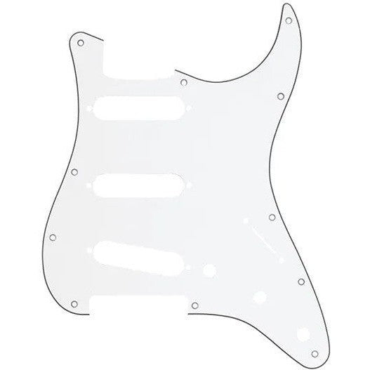 Custom Eagle 11 Hole Scratchplate Pickguard Strat Stratocaster Guitar Japanese White/Black/White