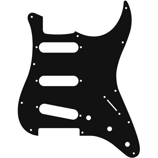 Custom Eagle 11 Hole Scratchplate Pickguard Strat Stratocaster Guitar 1 Ply Black