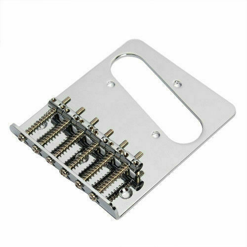 Custom Eagle Telecaster Tele Bridge 6 Saddle Vintage Chrome Top Loader