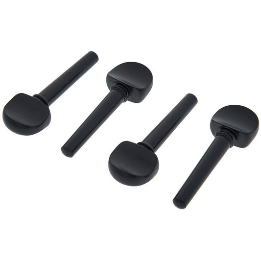 Set of 4 Quarter Size 1/4 Violin Tuning Peg Ebony
